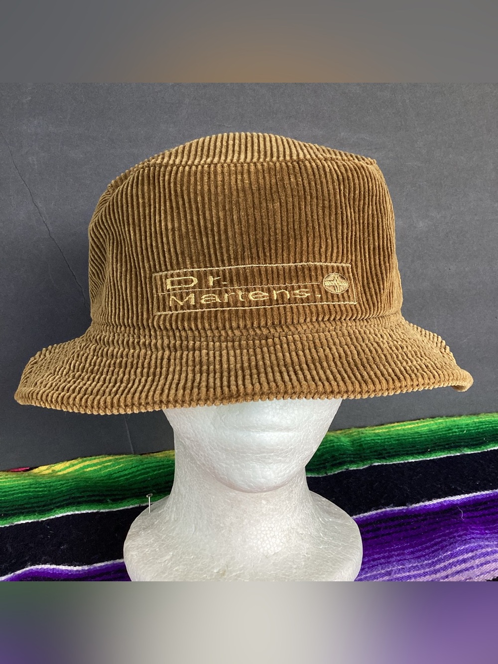 Vintage Dr. martens brown corduroy bucket hat size L/XL